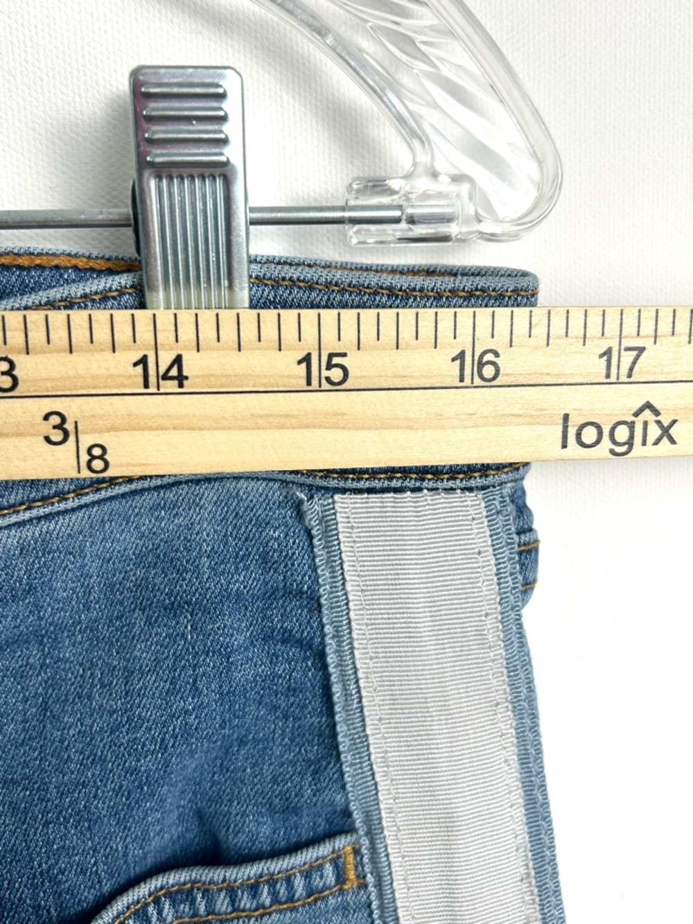 Veronica Beard Debbie Jeans Beacon Stripe Button Fly Women's 31 Size 12 Blue - Picture 9 of 15